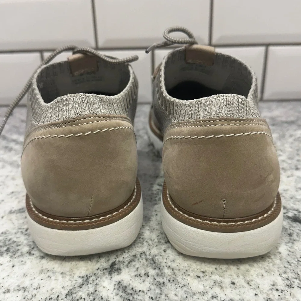 J. Murphy Mens 10.5M‎ Hybrid Knit Derby Shoes Gray Tan 59-40855 Business Casual